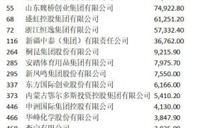十余家纺织服装企业上榜《财富》中国500强